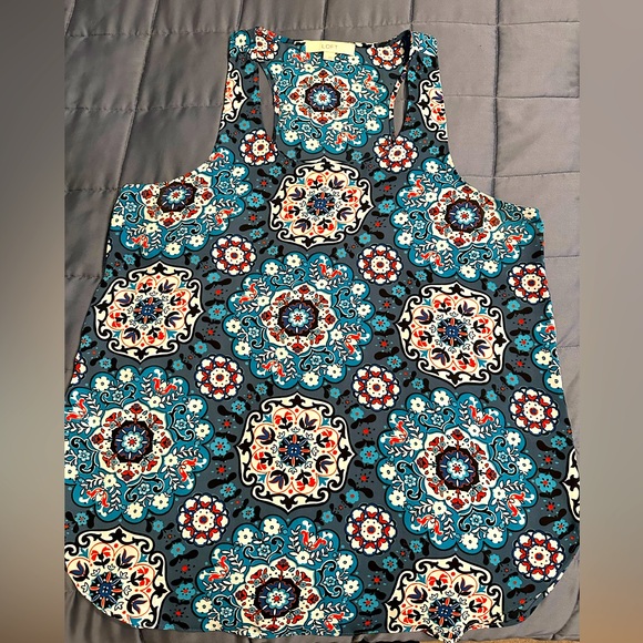 LOFT Tops - Floral patterned dressy blouse from Loft, size L.